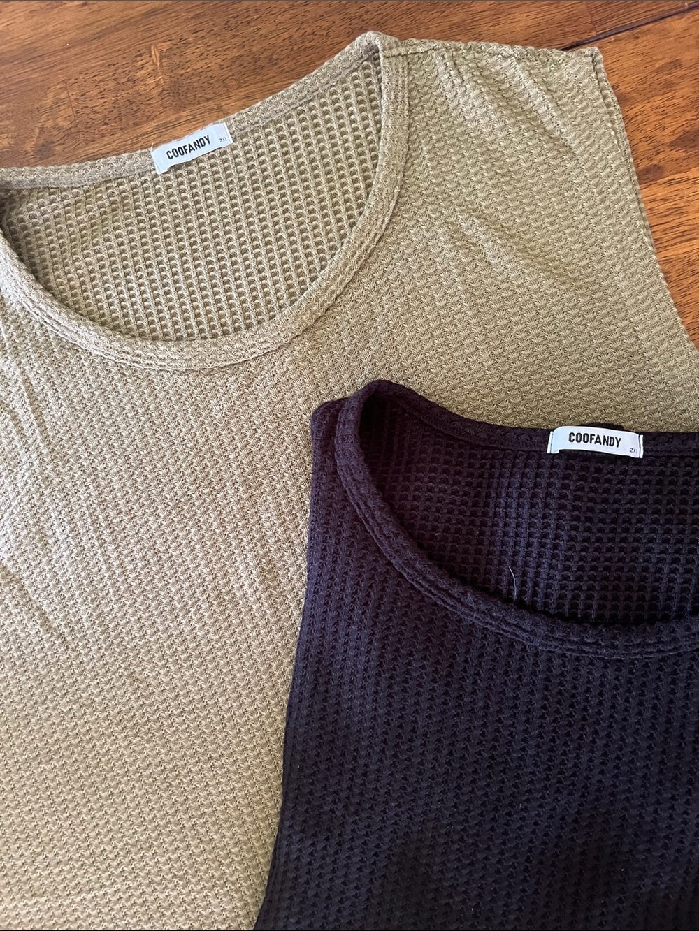 Coofandy Waffle Tank Tops